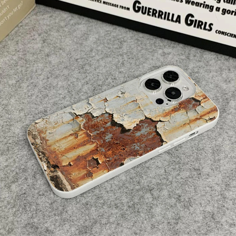 Vintage Industrial Shockproof Rusty Phone Case with Advanced Protection