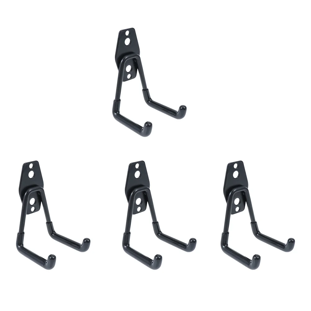 

4Pcs Wall Mounted Metal Hooks Anti-Slip Wall Hangers for Warehouse Garage