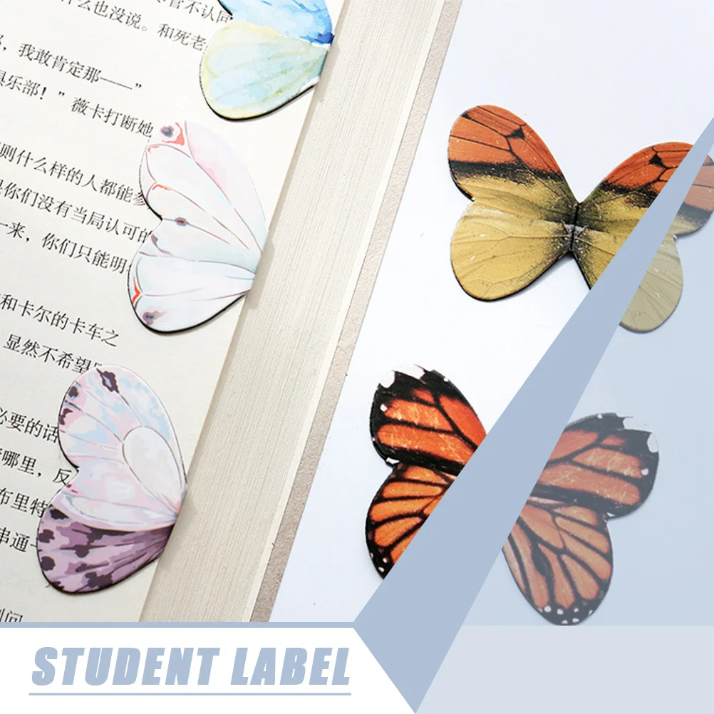 Bookmarks Butterflies Shape Magnetic Page Markers 16Pcs for Students magnetic bookmark bookmarks stationery supplies
