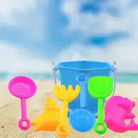 7Pcs/Set Sand Digging Toys Novelty Easy to Carry Shovel Baby Beach Toys with Bucket Outdoor Toys  Kid Beach Toys  Beach Toys 1
