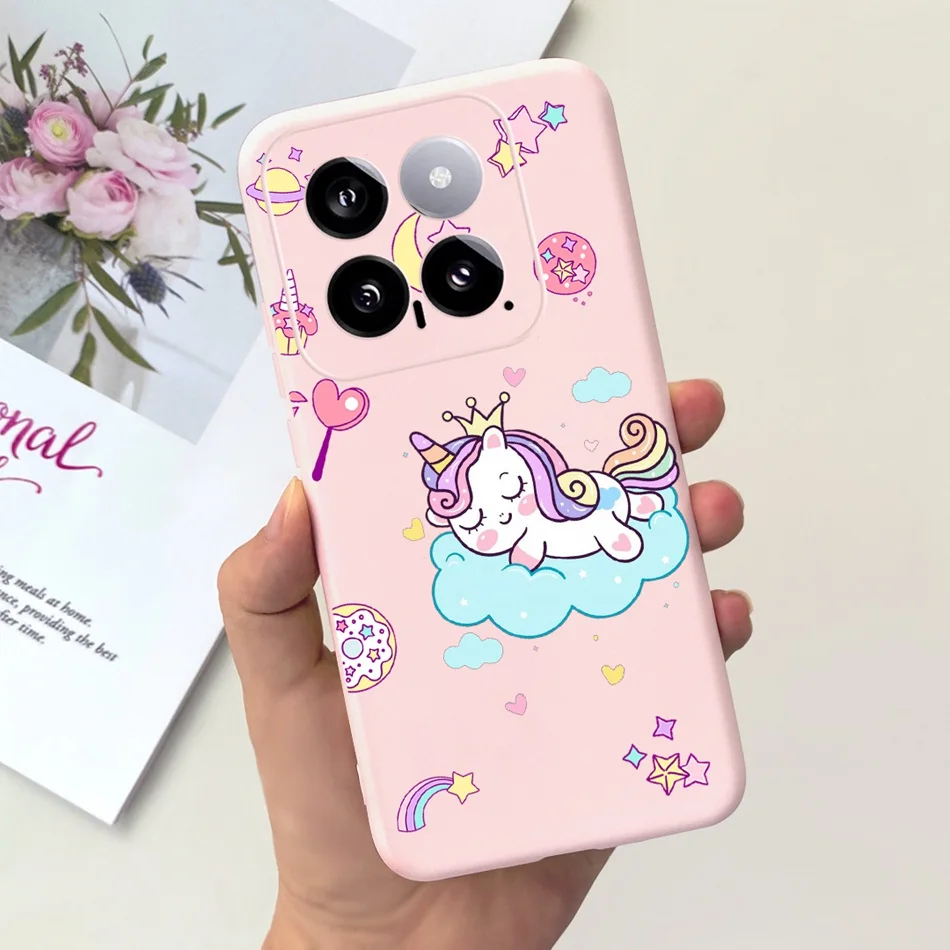Sunflower Pattern Candy Color Soft Silicone Back Cover