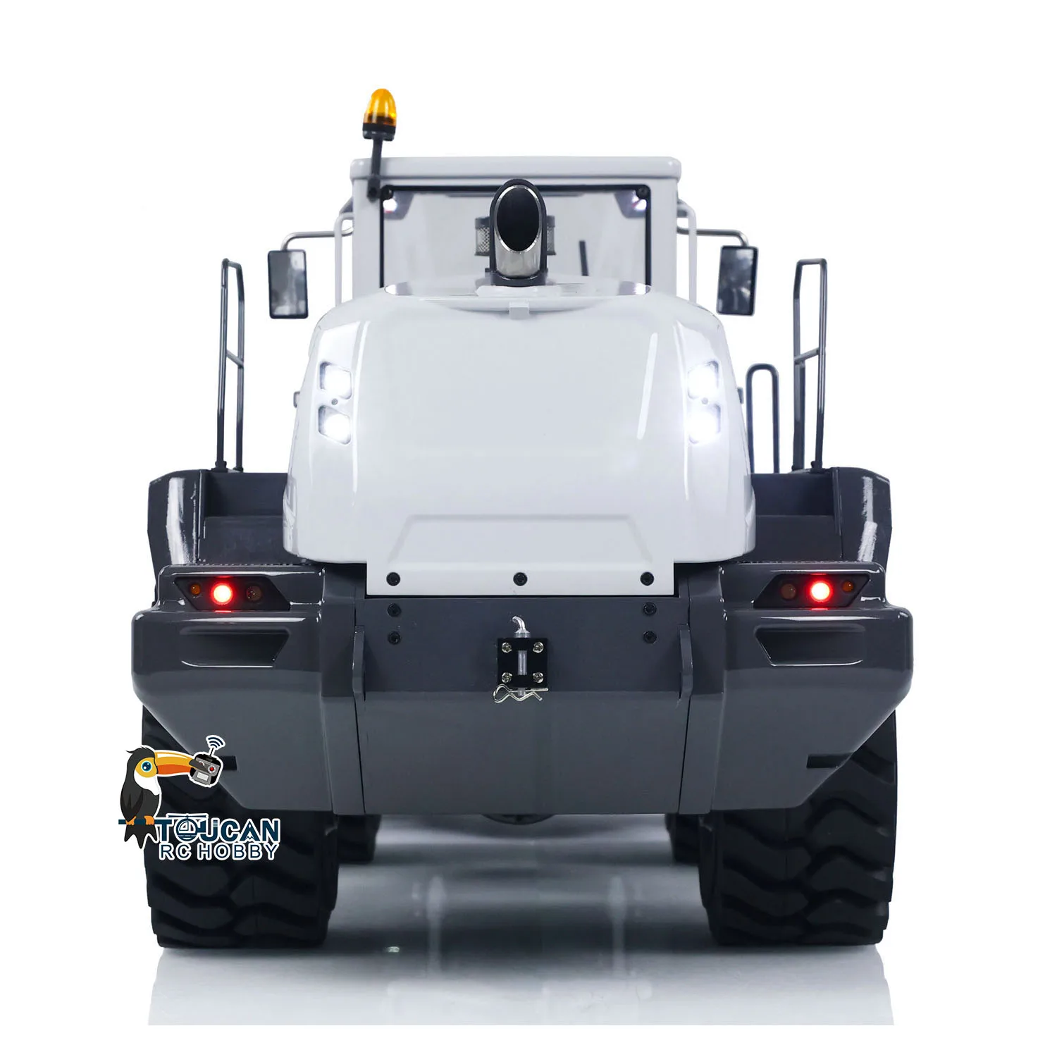 XDRC 1/14 580 RC LoaderMetal Hydraulic Construction Vehicles Smoke Sound Light Remote Control Cars Truck Earth Mover Boys Toys 5