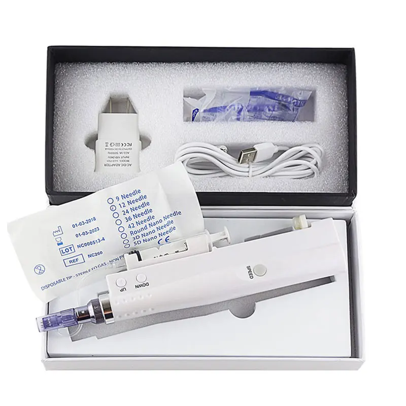 Hydra Injector Aqua Derma Pen Nano Mesotherapy Microneedle Pen Meso Gun Portable Smart Injector Facial Treatment Machine facial injector machine