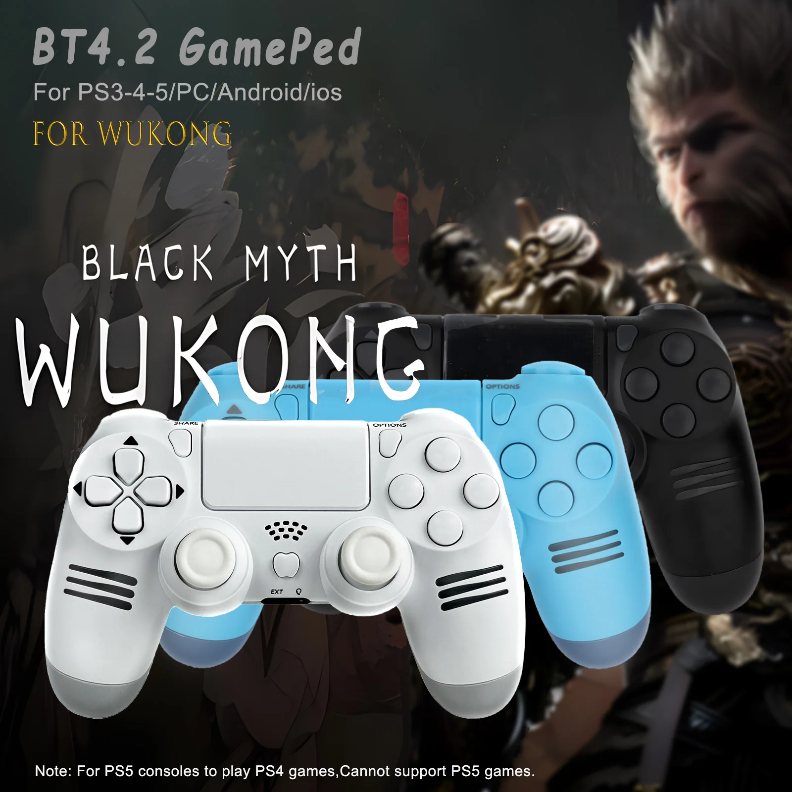 لوحة ألعاب لاسلكية لـ Wukong مع جيروسكوب 6 محاور ،...
