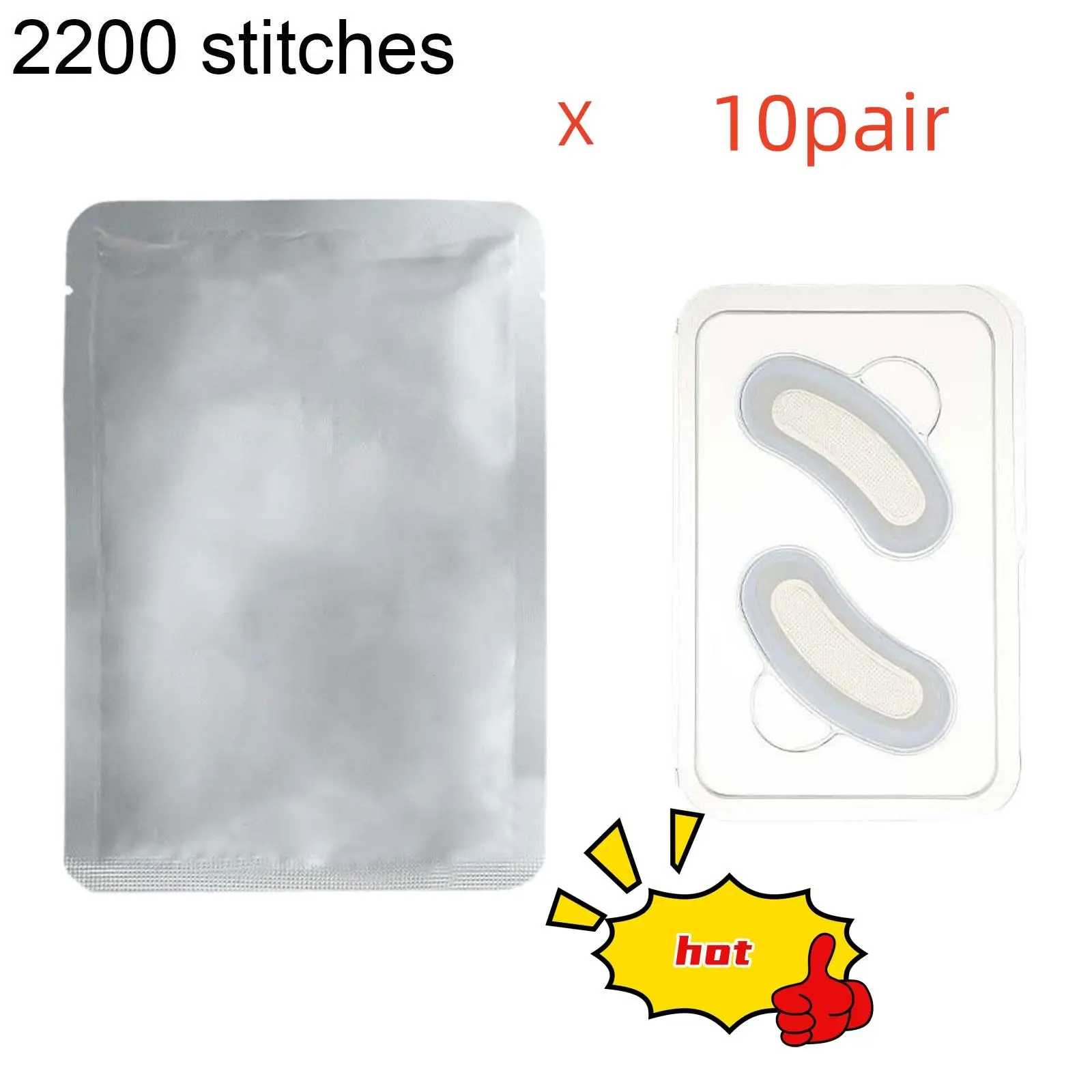 

10 pair Hyaluronic Acid Microneedle Eye Patches Mask For Anti Wrinkle Aging Dark Circles Moisturizing Under Eye Gel Pads
