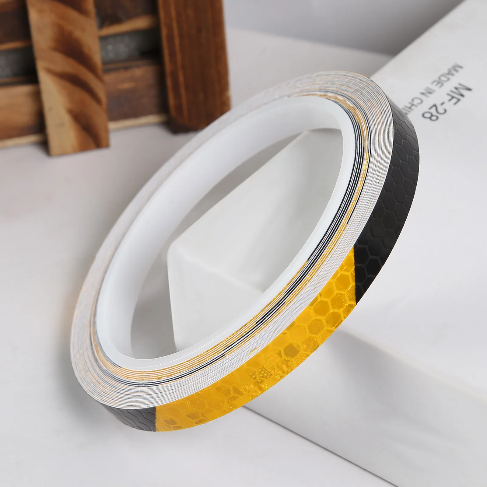 1cmx8m Bike Reflective Stickers Cycling Fluorescent Reflective Tape MTB Bicycle Adhesive Tape Safety Decor Sticker Accessories