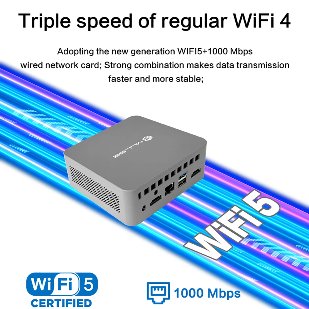 Mini Pc MLLSE G3 Mini PC Gemini-Lake N100 Windows 11 Pro Intel 12th DDR4 8GB RAM 256GB ROM WiFi 5 BT4.2 Desktop Computer Work Mini Pc