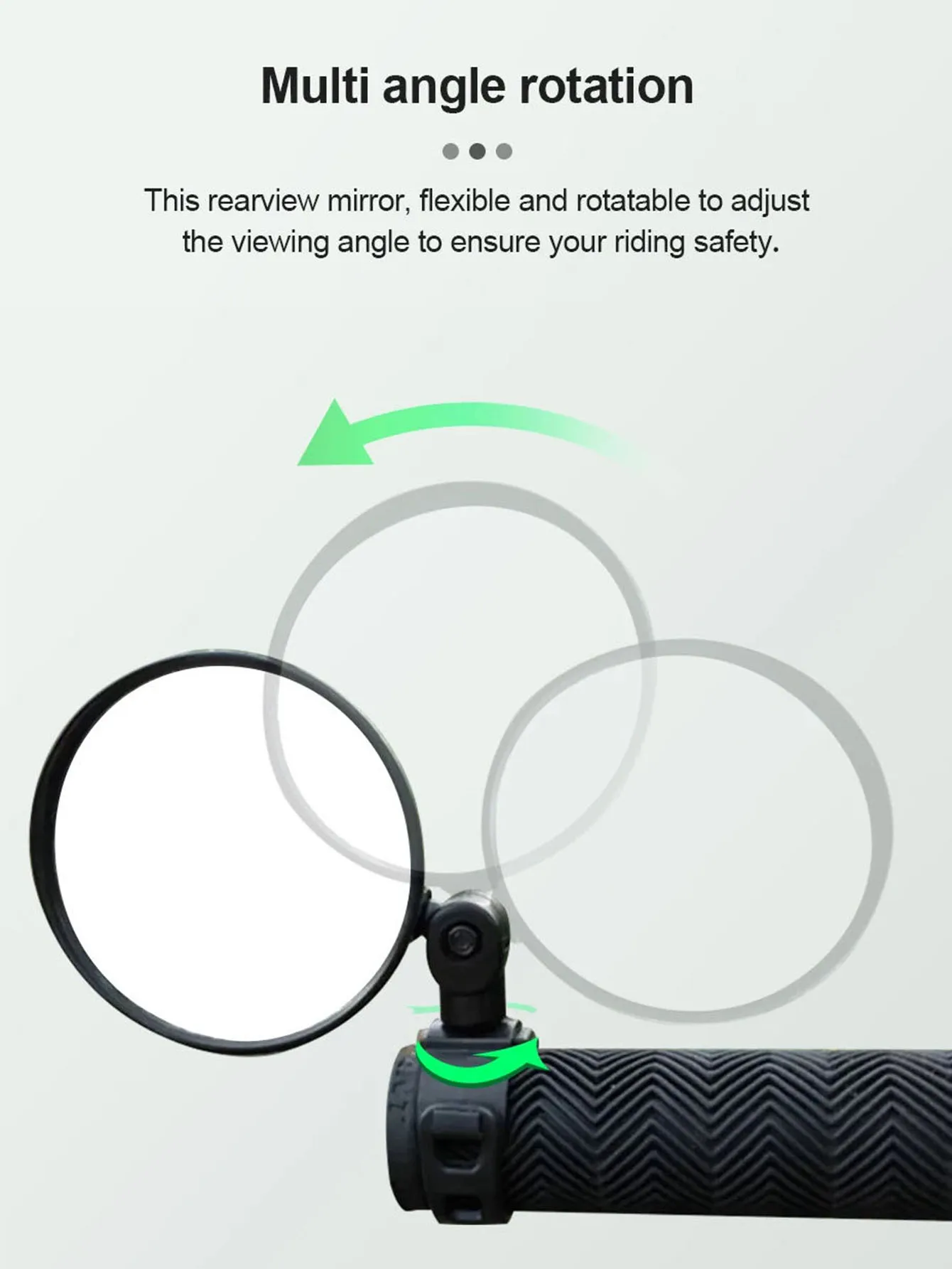 Universal Fahrrad Rückspiegel 360° ° Verstellbare, drehbare, konvexe Weitwinkel-Rückspiegel für den Fahrradlenker – Detail 3