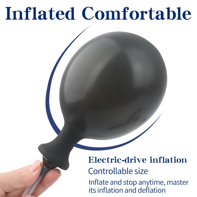 Vibrating Inflatable Anal Plug Remote Control Prostate Massager_voghion.com