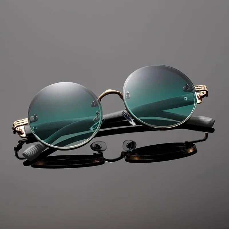 Elegant Vintage Round Gradient Sunglasses