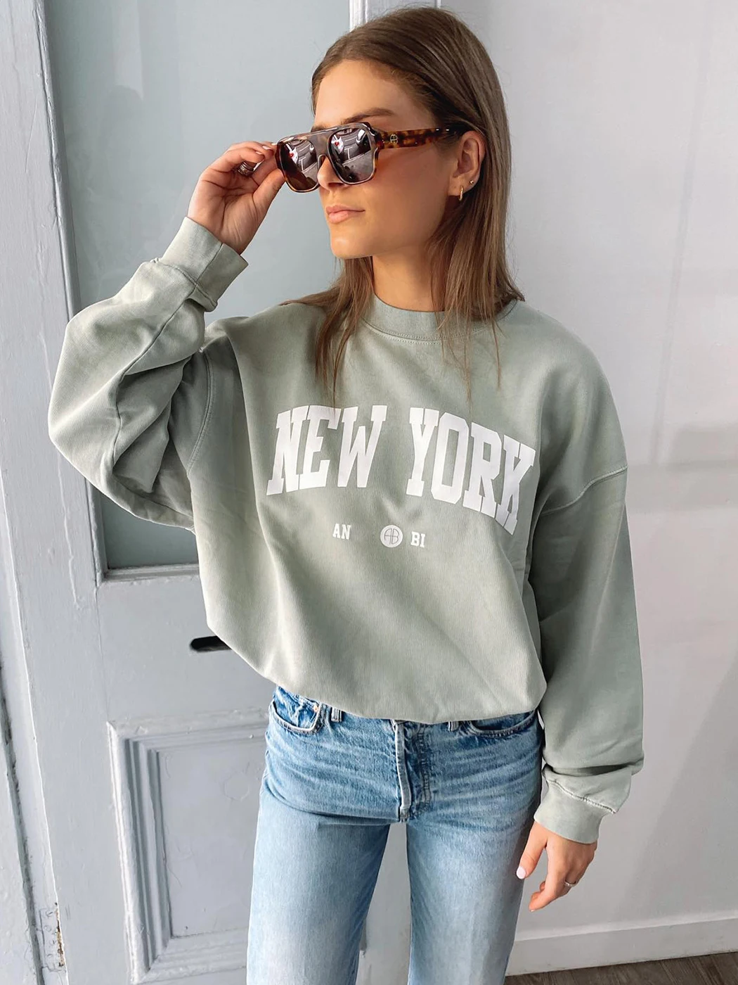 

Letter Printed Sweatshirts for Women Vintage Washed Fashion Pullovers Tops 2023 Spring Autumn Female Loose Sweatshirt Hoodies
