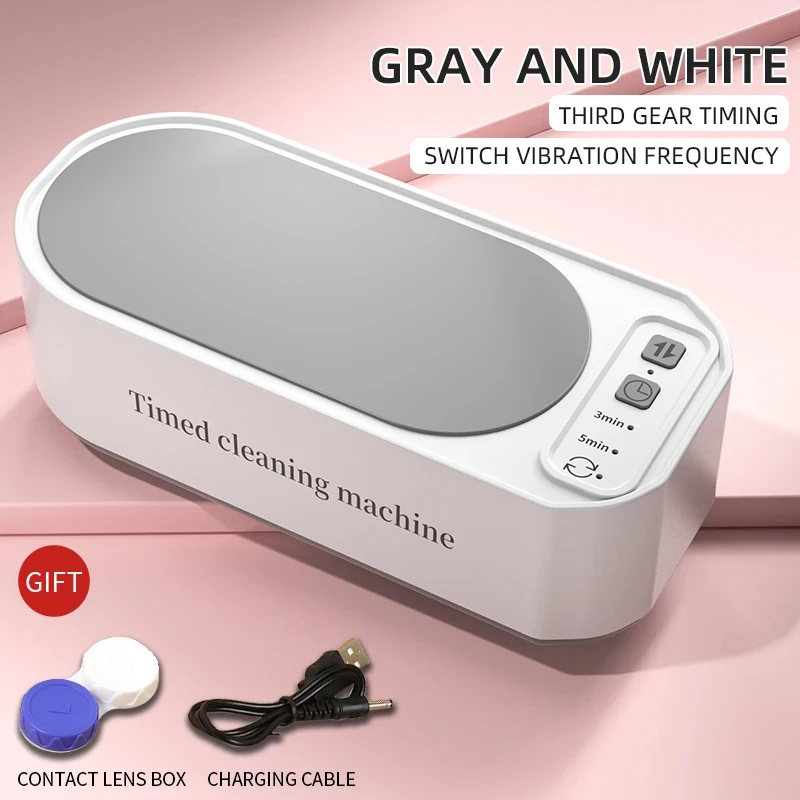 250mAh Ultrasonic Cleaner, High Frequency Timed Cleaning Machine for Glasses Jewelry Toothbrush Portable Ultrasonic Bath 5