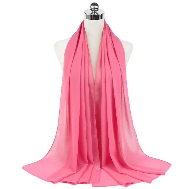 Femmes musulmanes en mousseline de soie Hijab châles écharpe Modal coton Jersey Hijabs plaine douce pour femme musulman Voile bandeau 70*180 cm islamique
