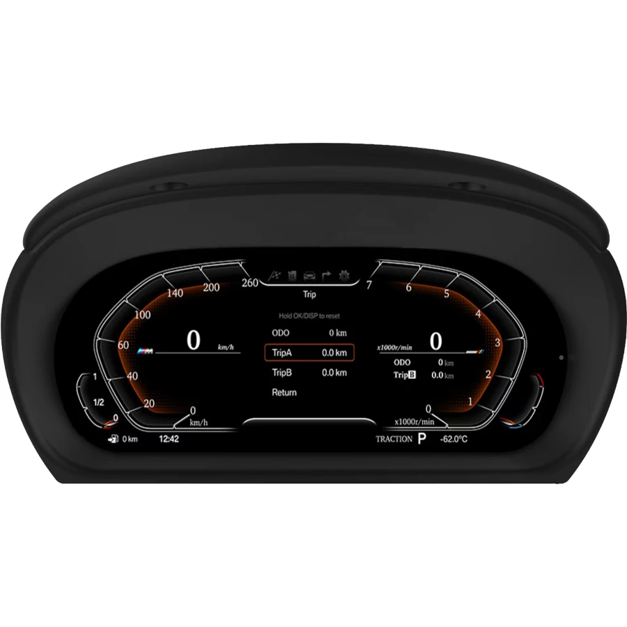 11'' Digital Virtual Cockpit Instrument Cluster For BMW 3 Series E90 E91 E92 E93 M3 320 LCD Dashboard Panel Speedometer