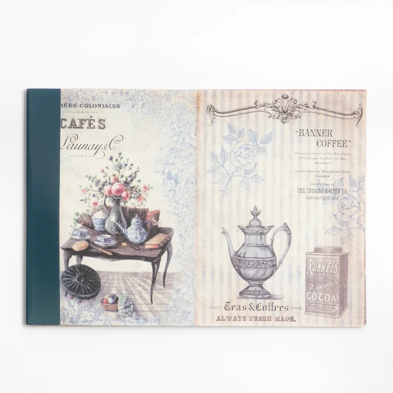 30pcs Vintage Large size Decorative paper Diy Diary Album Scrapbooking Background paper handmade Craft Supplies Collage material