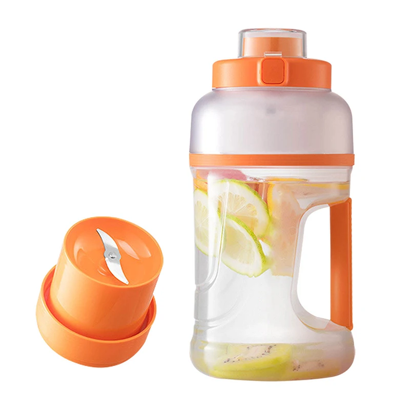 

70W Powerful Portable Blander Bottle 1000ML Orange Juicer Mixers Fruit Extractors 2 In 1 Accompanying Cup