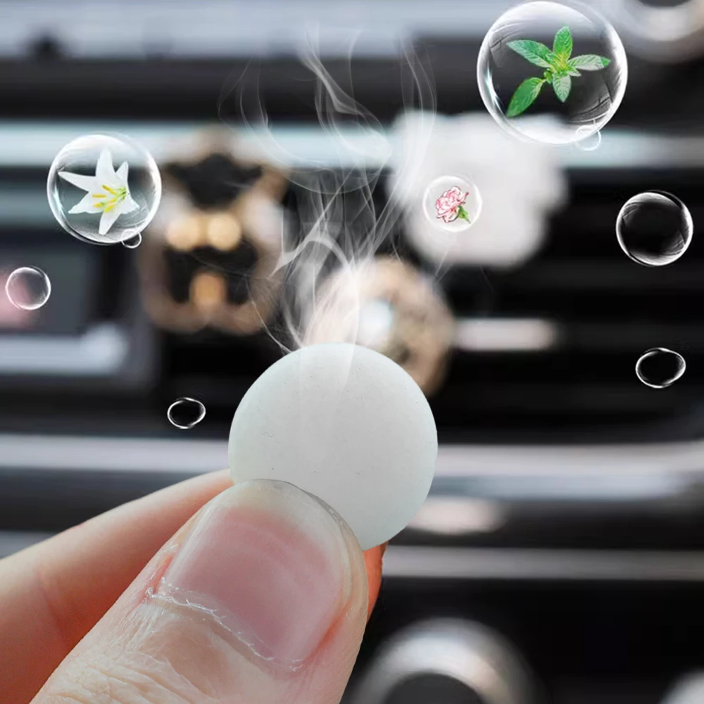 Car Air Freshener Replacement Tablet Flavor Supplement Solid Fragrance Scent Pads Perfume Refill for Air Vent Diffuser Purifier