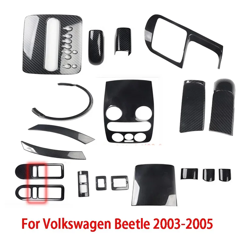 

Центральная панель управления из АБС-пластика для Volkswagen Beetle 2003-2011, крышка переключателя оконного стекла, крышка коробки для хранения, отделка, аксессуары