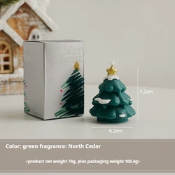 Festive Christmas Tree Scented Candles - Handmade Aromatherapy Ornaments (C)