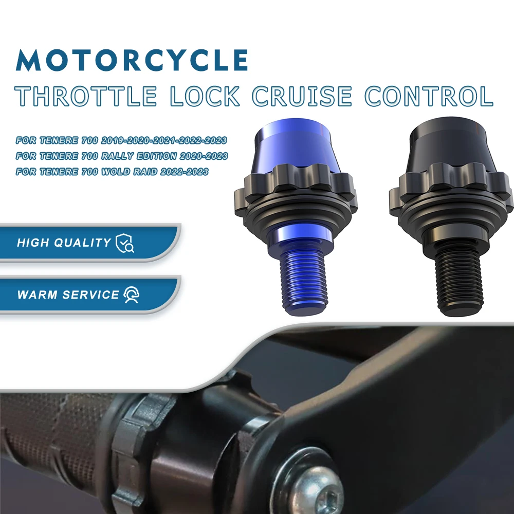 

FOR Yamaha T7 TENERE 700, Rally & World Raid all versions 2019-2023 Throttle Lock Cruise Control Throttle Clamp Assist End Bar