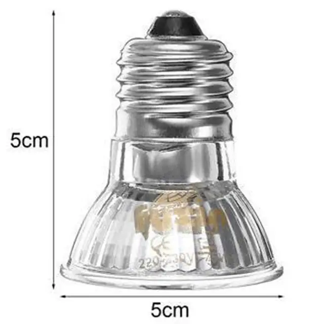 220V 25/50/75W UVA+UVB Reptile Lamp Bulb Turtle Basking UV Light Bulbs Heating Lamp Amphibians Lizards Temperature Controller 2