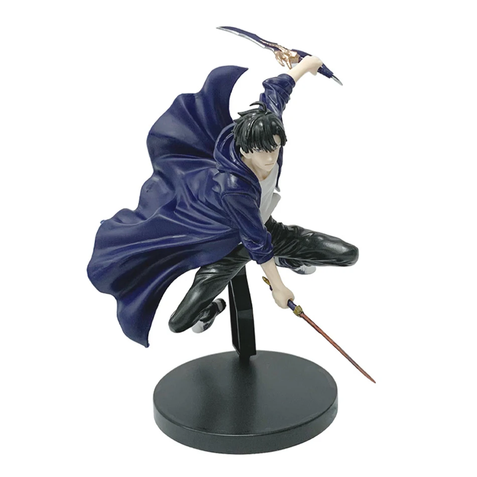 21cm In Stock Solo Levelings Anime Version Figure -Sung Jinwoo Action Figure PVC Collect Model Figure Display Anime Merchandise