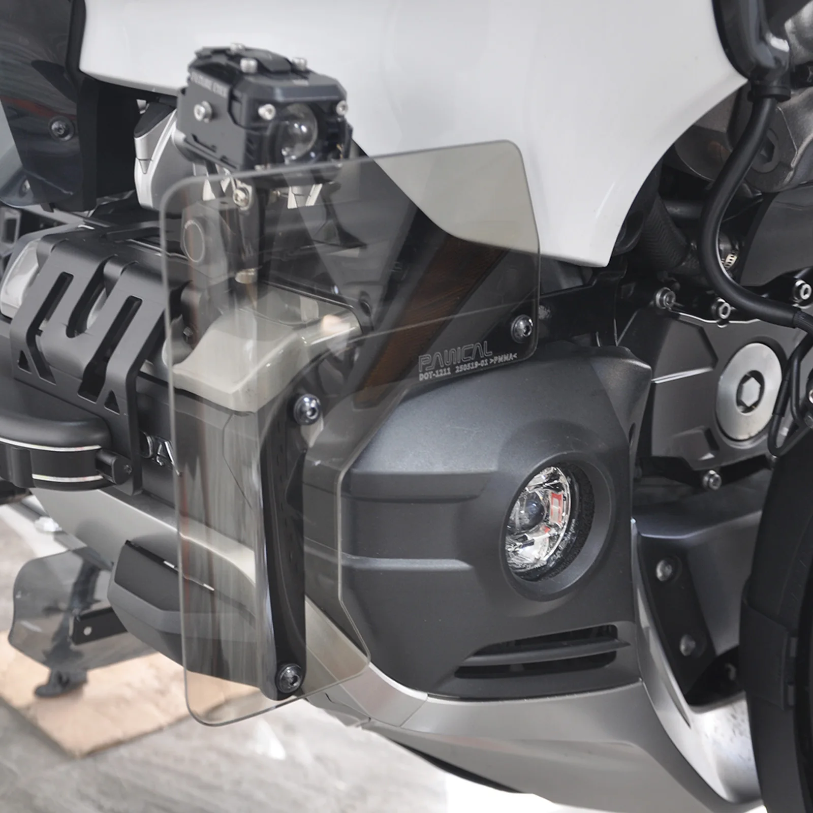 PANICAL Scheinwerfer Luftabweiser Zusatzleuchten Spoilerhalterung Stoßstange Windschutzscheibe für Honda Gold Wing GL1800 F6B 2018-2026 – Detail 7