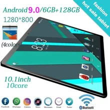 2022 Learning 6GB + 128GB Tablet 4G Dual SIM Android 9.0 Tablet WiFi GPS 10.1inch Tablet Supports ZOOM, Supports Netflix