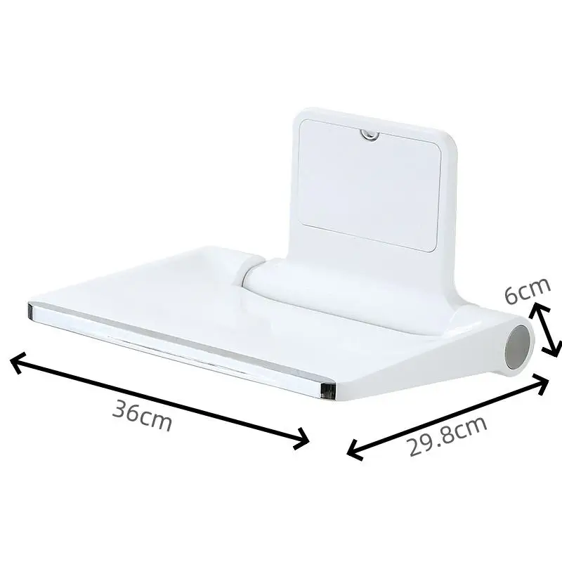 Wall Mount Folding Shower Seat Bathroom Chairs For Eldly Fitting Room Home Shoe Changing Hotel Hospital 2