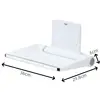 Wall Mount Folding Shower Seat Bathroom Chairs For Eldly Fitting Room Home Shoe Changing Hotel Hospital 2