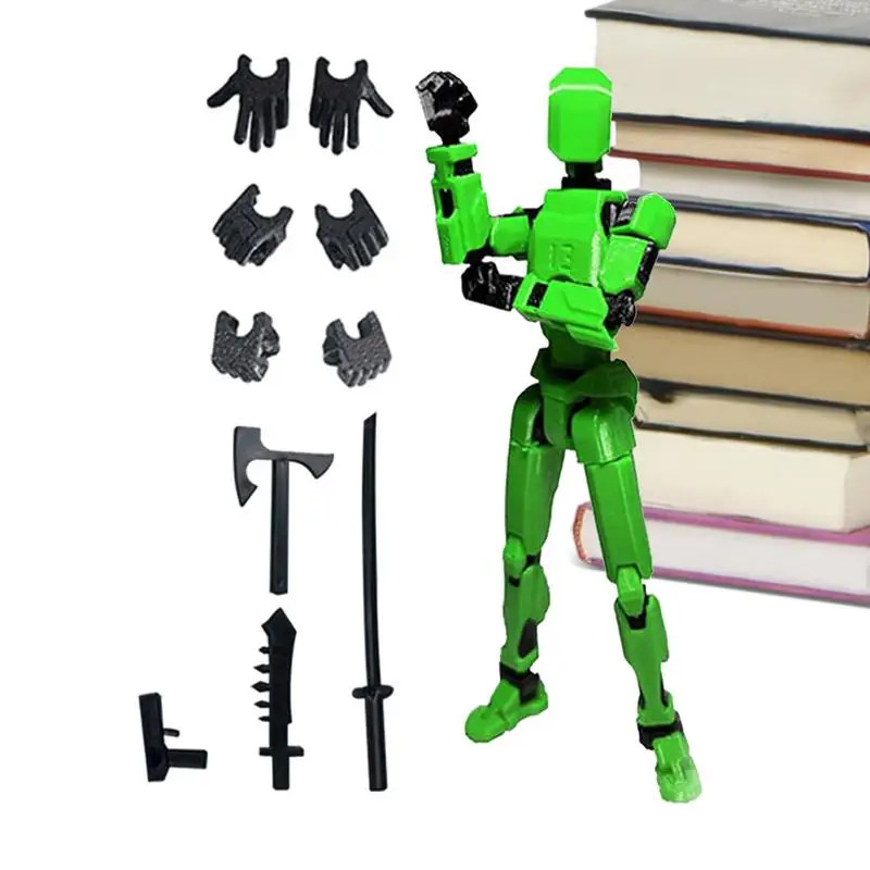 Action Figure Model Mini Action Figure Full Joint Robot Toy Movable Toy Models Multi-Jointed For Dining Table Coffee Table Desk