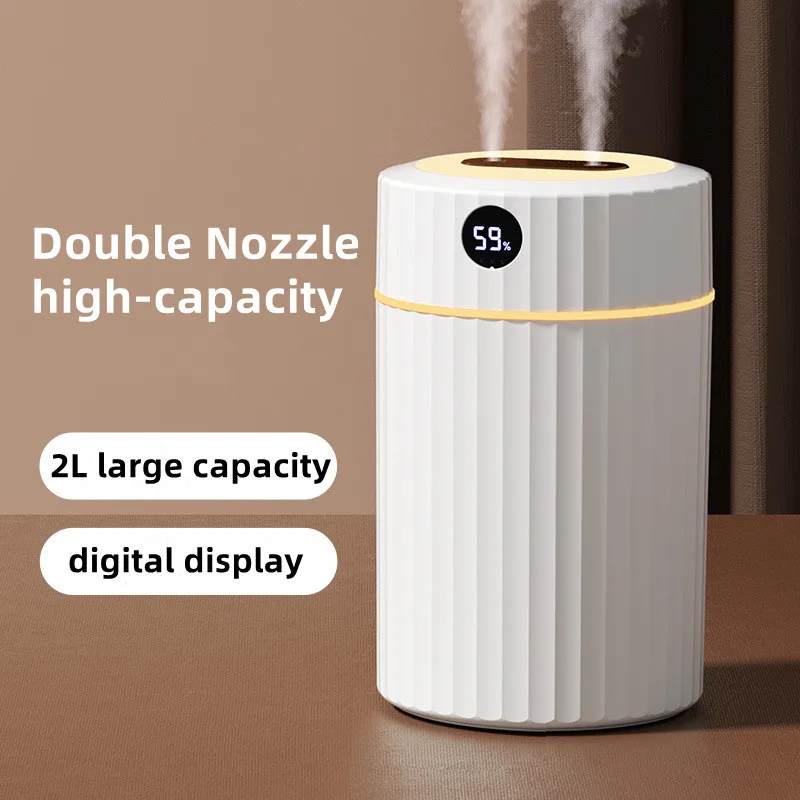 2L Aromatherapy Machine Mute 5V/1A Air Cool Mist Humidifier USB Charging Night Light High-Capacity Relieve Fatigue for Household holiday gift water droplet air humidifier machine usb charging ideal with rgb night light creative aromatherapy