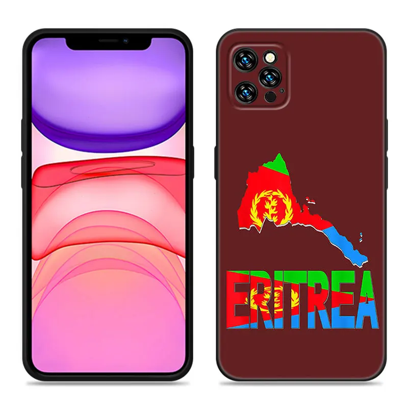 thumbnail image 1 of Funda de silicona negra para teléfono móvil Apple, carcasa con Bandera de Argelia para iPhone 12, 13 Mini, 11, 14, 15 Pro Max, 7, 8 Plus, X, XR, XS, SE, 2020, 2022, 1 of 5