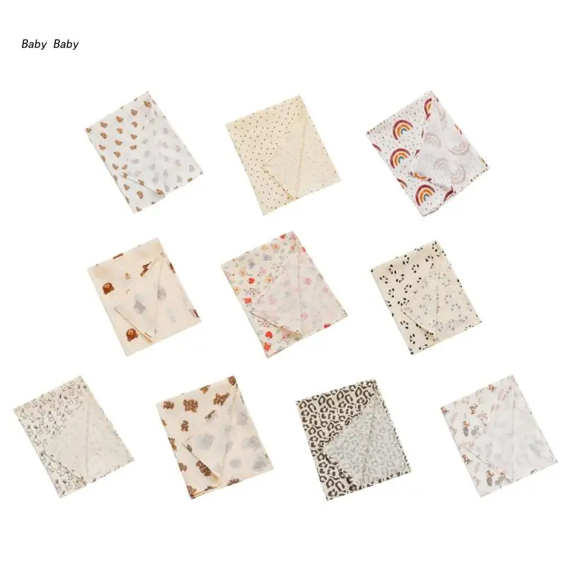 

Q81A Cotton Baby Muslin Swaddle Blanket Soft Breathable Comfy- Baby Gift