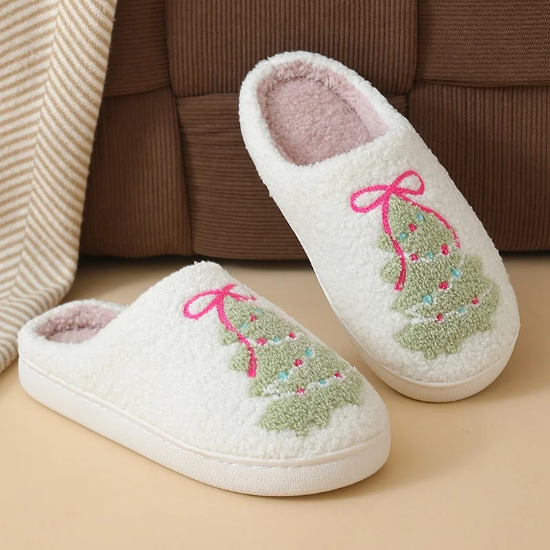 Pantofole invernali in pelliccia donna comode natale calde_voghion.com
