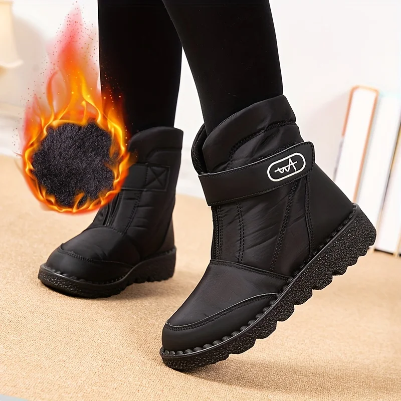 

Женские Водонепроницаемые Нескользящие теплые ботинки средней длины