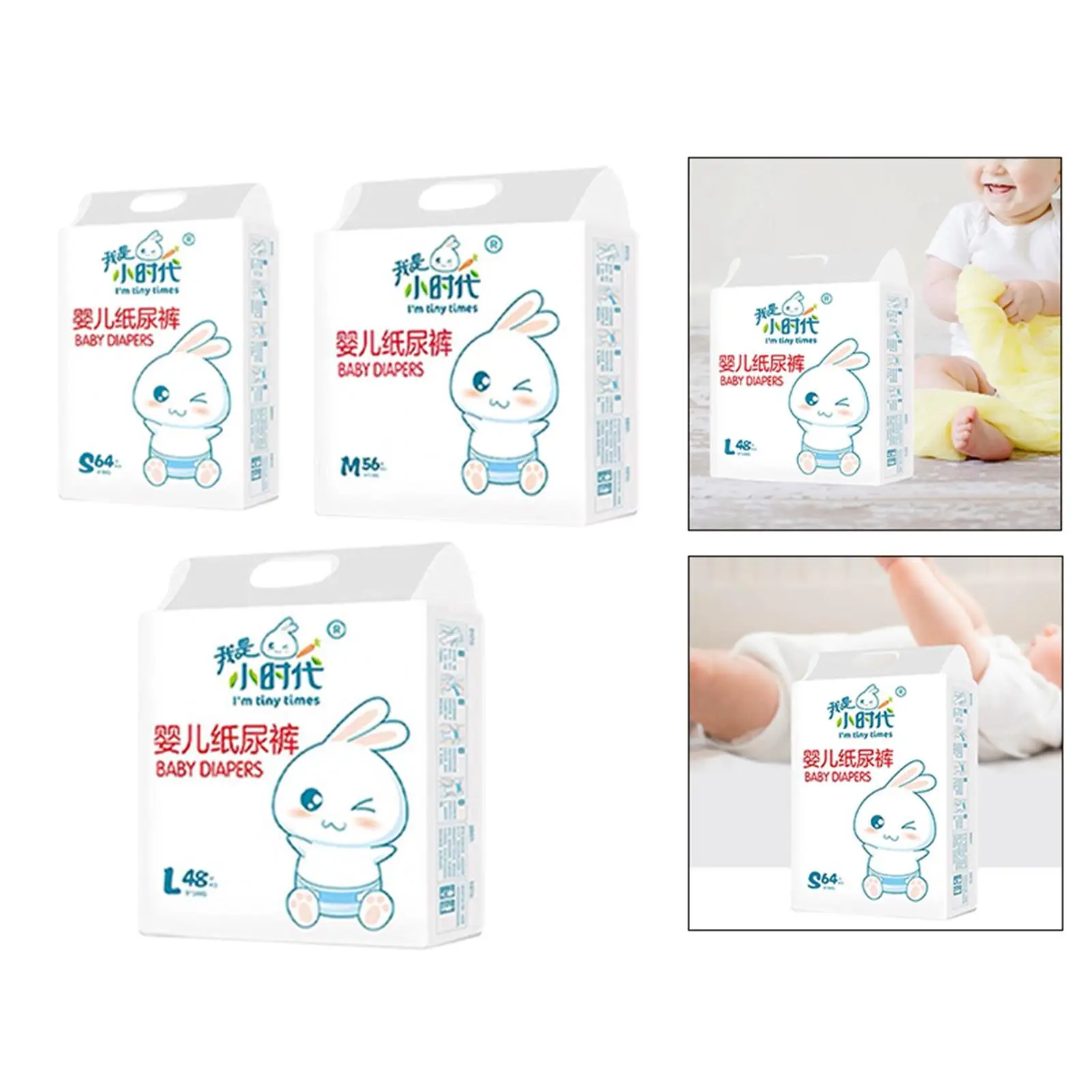 Baby Disposable Diapers Leak Protection Soft Nappy Pants Protect Skin