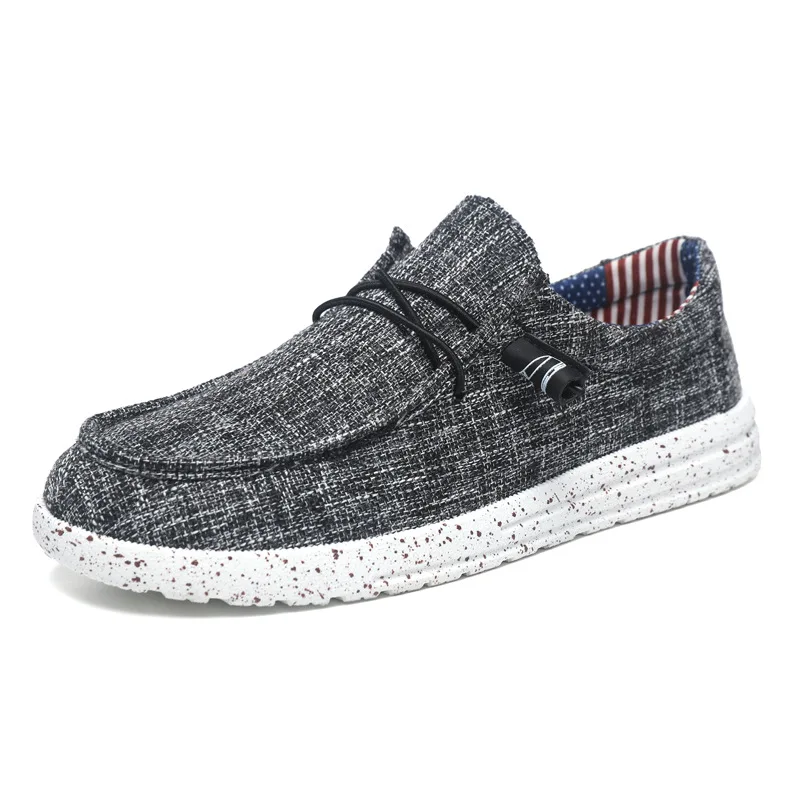 Trend Men Canvas Shoes Fashion Linen Lightweight Men Shoes Business Loafer Outdoor Man Sneakers Flat Driving Shoes Work Footwear 6
