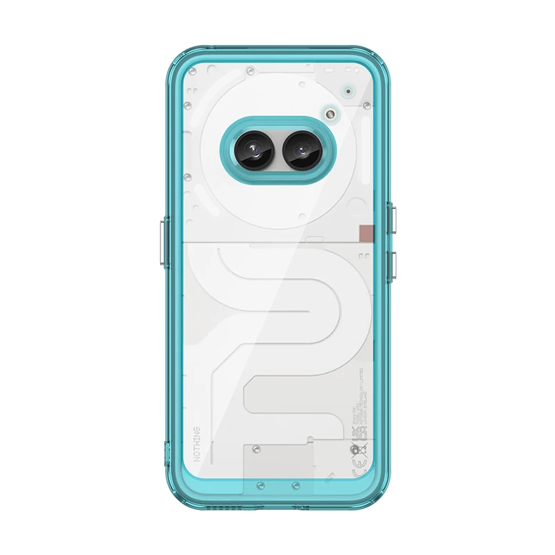 Shockproof Clear Hard Translucent Case with Soft Frame