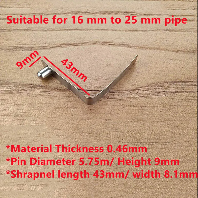 

5 Pieces Diameter 6mm Heavy Duty Tent Pole Push Solid Button Spring Snap Clips Locking Tube Double Pin Boat Kayak Paddle