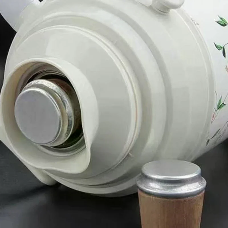 2 Pcs Wood Thermos Stopper Sealed Safe Durable Vacum Flask's Cork Plug Lid Cap Bottle Cork Plug Replace ​Kettle Accessories Tool