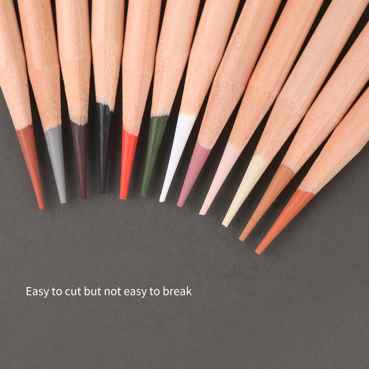 Sketching Color Charcoal Pen Sketching Art Student Color Pencil White Charcoal Pen Wooden Round Pole Art Supplies