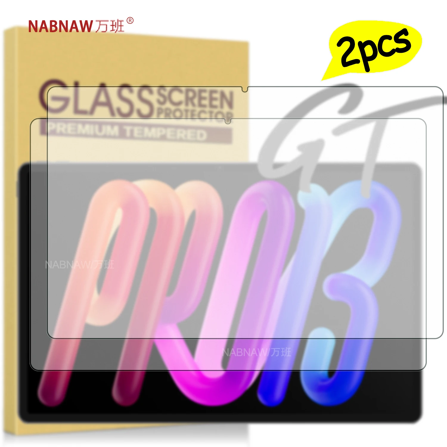 On Lenovo Xiaoxin Pad Pro GT 13 Tempered Glass Screen Protector For Xiaoxin Pad Pro 13 inch Clear Damage-Proof Film 2-Pack