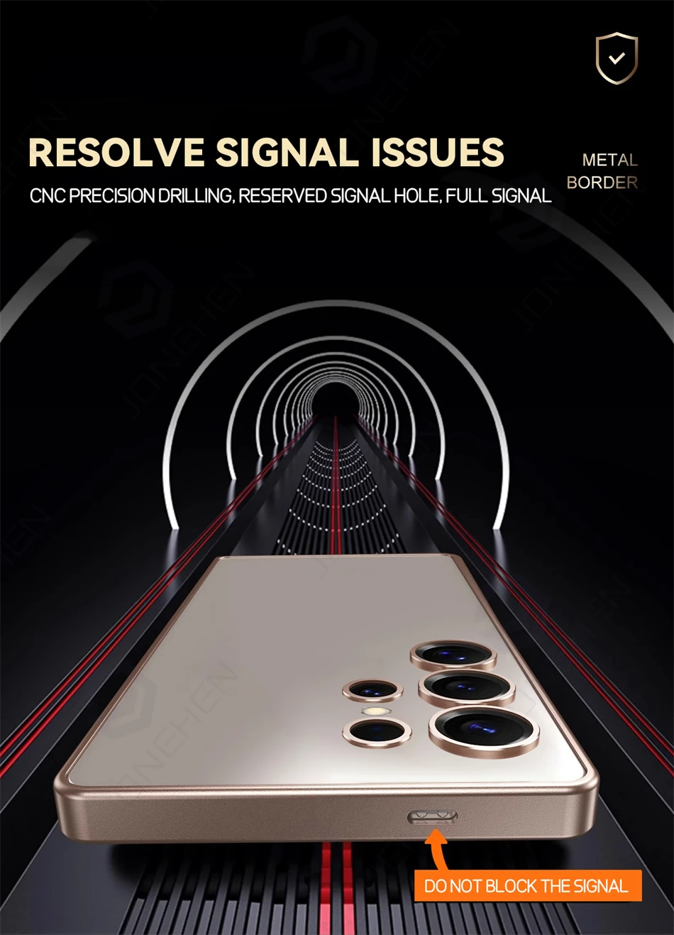 إطار معدني فاخر من الألومنيوم الخفيف لهاتف سامسونج...