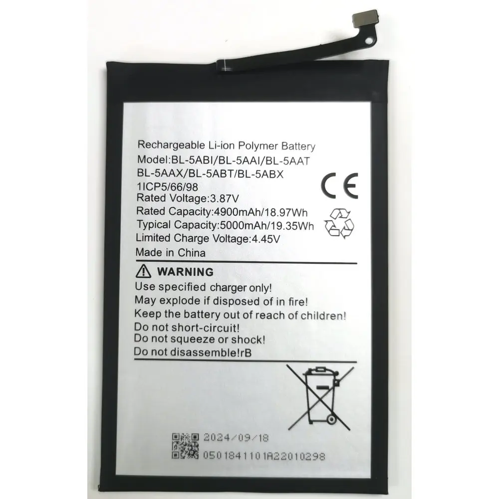 Per Infinix TECNO BL-5ABI BL-5AAI BL-5AAT BL-5AAX BL-5ABT BL-5ABX Batteria del telefono cellulare