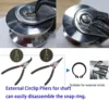 U Type 280kg Swivel Pulleys Stainless Steel Duplex Bearing Super-Silent Detachable Degree Rotation Heavy Duty Traction Wheel 2