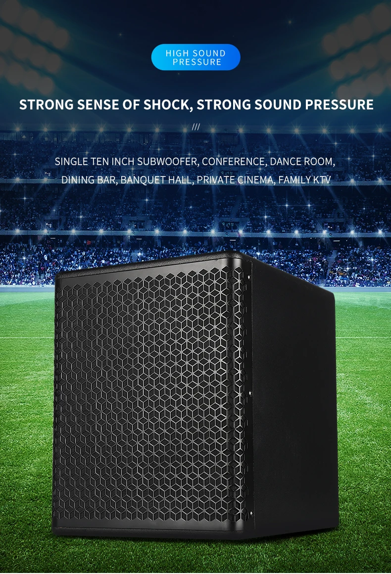S110 10 Inch Professional Audio Music Studio Equipment Home Audio Party DJ Karaoke Speaker Box
