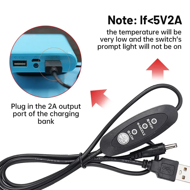 USB Leather Pet Heating Pad Three Level Temperature Regulating Reptiles Keep Warm Electric Blanket Heater Mat for Lizard Turtle 3