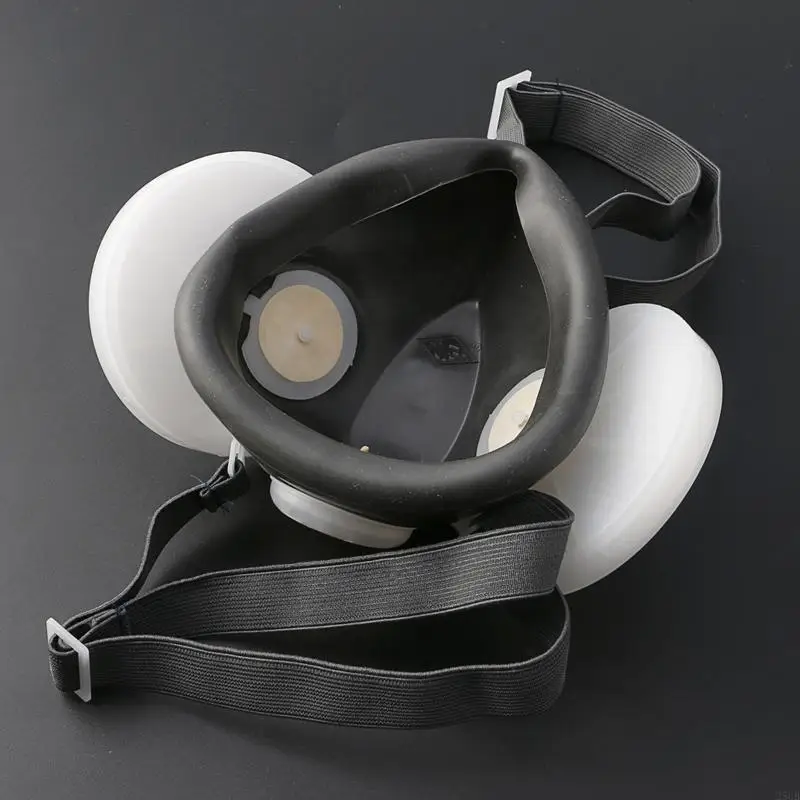 25UB Respirator Dual Gas Mask Twin Paint Safety Headwear New