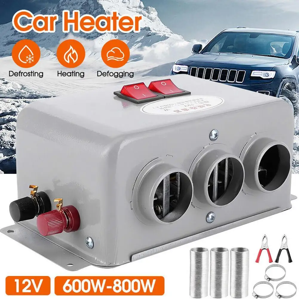 

12V/24V 800W Car Heater Electric Cooling Heating Fan Electric Dryer Windshield Defogging Demister Defroster For RVs Trucks Boat